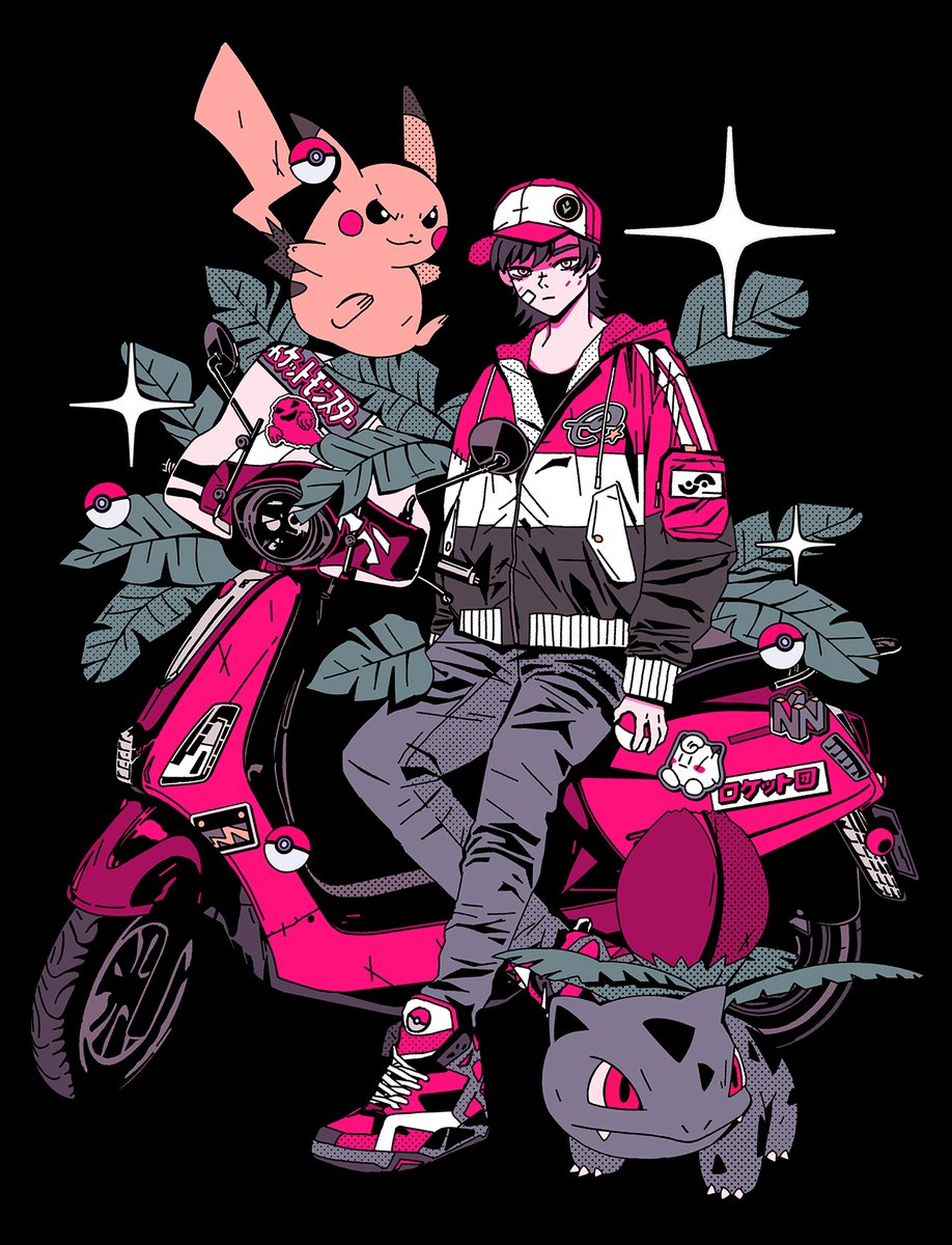 ピカチュウ ,レッド(ポケモン) 「POKEMON 🔥 」|👁‍🗨 Arkestarのイラスト