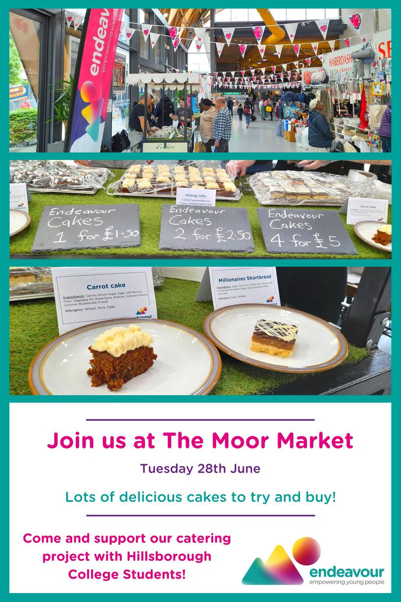 popupchefuk's tweet photo. Enjoy my day showing the kids @sheffcol Hillsbourough how to set up &amp; run a trade day @TheMoorMarket All sold out. Lots of happy customers and all for a great charity @EndeavourSheff https://t.co/t3YiV0h4cc