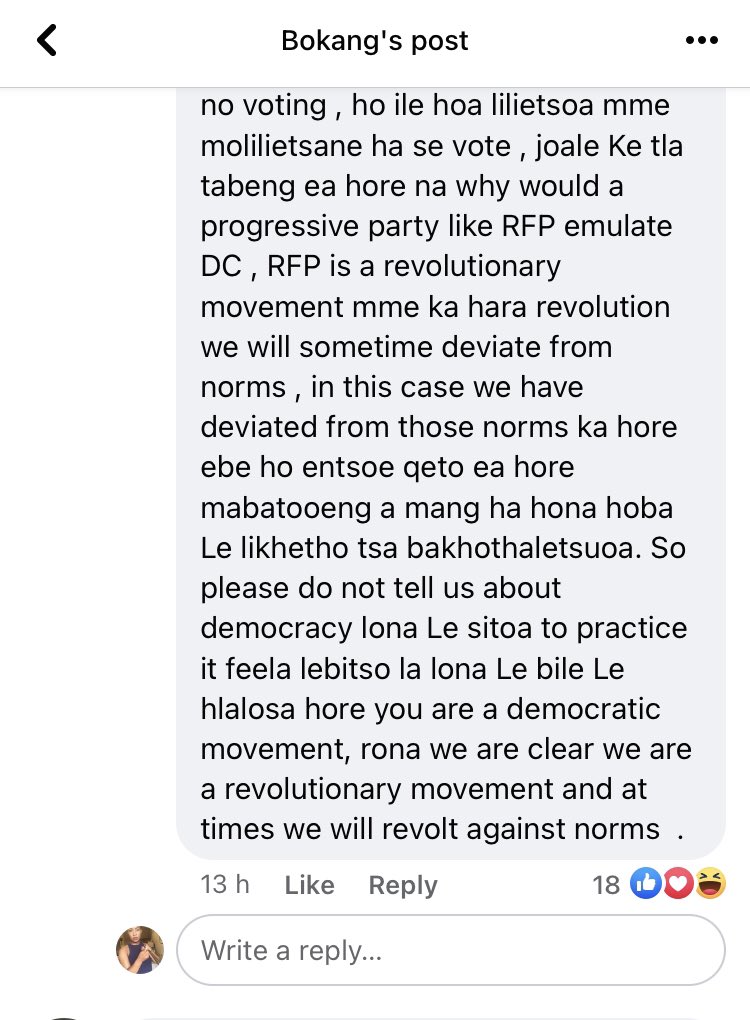rethalives's tweet photo. New party, new boxing ring match. The ground breaking debate on the future of RFP has officially begun. From now hence, electorates will hear endless debates aiming to define revolution against democracy as existing parties take a swipe at Matekane’s ‘undemocratic’ approach https://t.co/NFRsk1FR0c