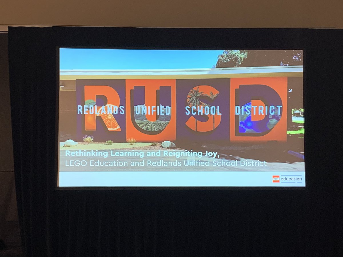 Having a great #ISTELive afternoon learning about the incredible things happening in <a href="/RedlandsUSD/">Redlands USD</a> leveraging engaging <a href="/LEGO_Education/">LEGO Education</a> experiences with students. Thanks <a href="/jennynash7/">Dr. Jenny Nash</a> for moderating &amp; <a href="/MrsDavisonTeach/">Olivia Davison</a> &amp; <a href="/nicolehowes1/">Nicole Howes</a> for sharing the great work!