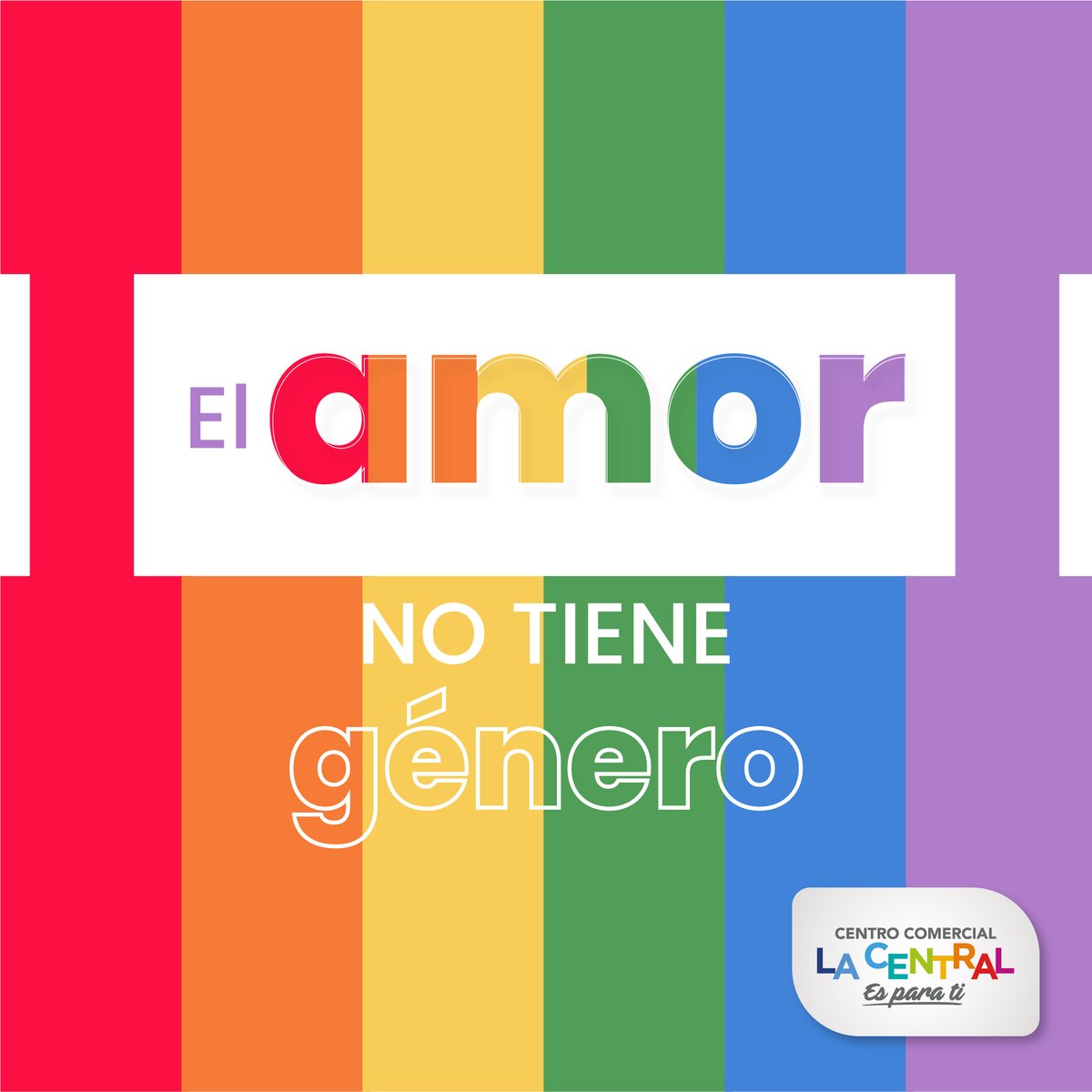 Nosotros no nos vestimos; vivimos y celebramos la diversidad todos los días. ❤️🧡💛💚💙💜🤍🖤
¡En La Central te esperamos, ven a brillar siendo tú! 
 
#Orgullo #Diversidad #OrgulloLGBTIQ+ #QuédateEnLaCentral #LaCentralEsParaTi