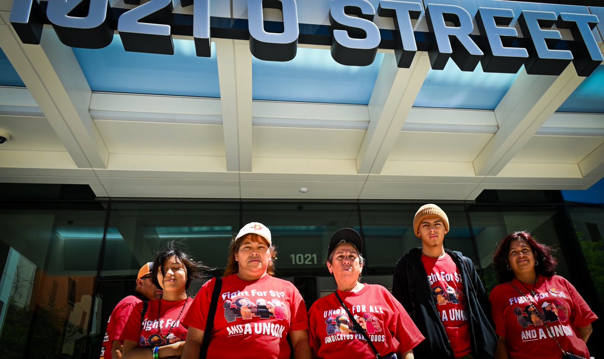 Workers from across CA have converged on Sacramento today.

Some of us are new to the fast food industry, some of us have worked in it for decades

We all recognize the reality: The rules were never written for workers like us

We need #AB257 to ensure we have a seat at the table