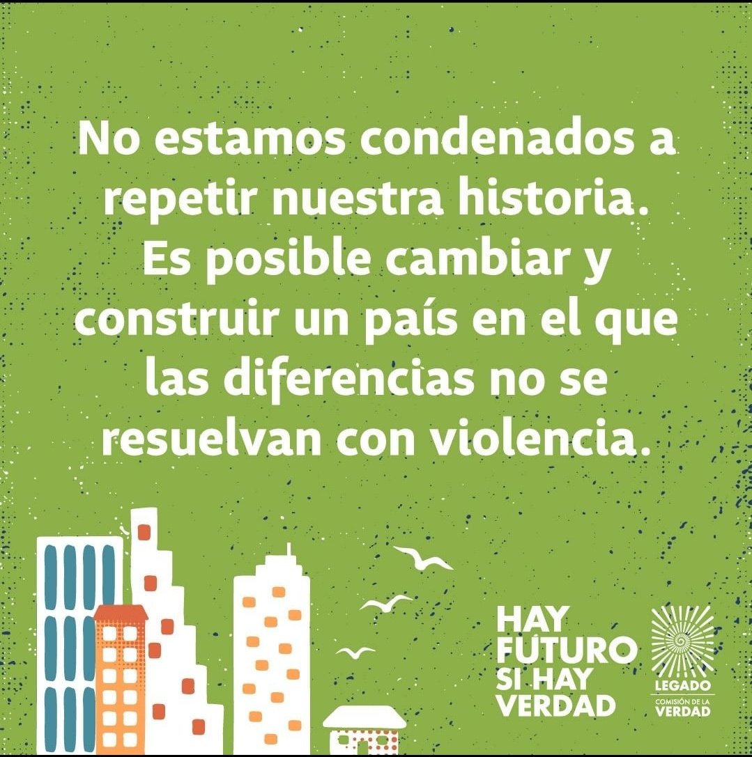 Lacotf's tweet photo. @ComisionVerdadC 
#HayFuturoSiHayVerdad 
Hoy se ha hecho entrega del Informe Final de la Comisión de la Verdad. La Verdad Repara, la Verdad nos permite hacer visible y tomar mejores decisiones para que esto no se vuelva a repetir https://t.co/DTs5MqSRDR