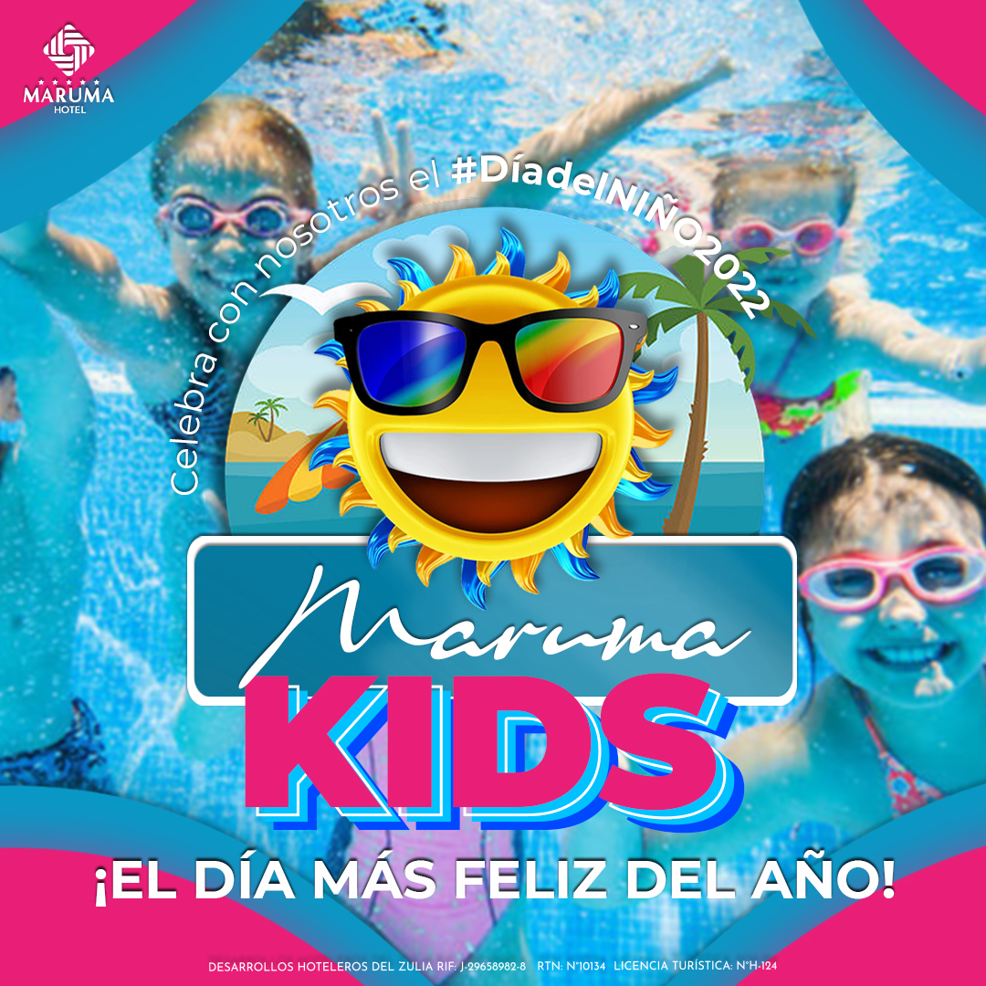 Se acerca el momento de festejar a los más pequeños de la casa ☀🌴💦
•
Éste #DiaDelNiño2022 Ven con todos los chiquiticos de tu familia a Maruma Hotel para que disfruten de la mejor programación 💛 y vivan una DIVERSIÓN EN GRANDE 🌞
•
#MarumaKIDS #Piscina #17deJulio #Mcbo