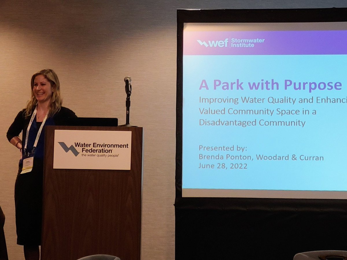 Woodard & Curran (@woodardcurran) on Twitter photo #WaterResources Planner Brenda Ponton had a great time discussing improving #waterquality and enhancing a valued community space in a disadvantaged community today at the <a href="/WEForg/">Water Environment Federation</a> Stormwater Summit! #WEFStormwater #WaterResources Planner Brenda Ponton had a great time discussing improving #waterquality and enhancing a valued community space in a disadvantaged community today at the <a href="/WEForg/">Water Environment Federation</a> Stormwater Summit! #WEFStormwater