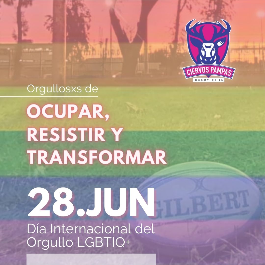 🏳️‍🌈 28 de Junio: celebramos y conmemoramos el Día Internacional del Orgullo LGBTIQ+.
 
🏳️‍🌈Por nuestros derechos, por nuestras identidades, por nuestra memoria y por nuestro futuro.

🏳️‍🌈Hoy y siempre seguimos ocupando, resistiendo y transformando.

#VamosCiervosPampas
#OrgulloLGTBI