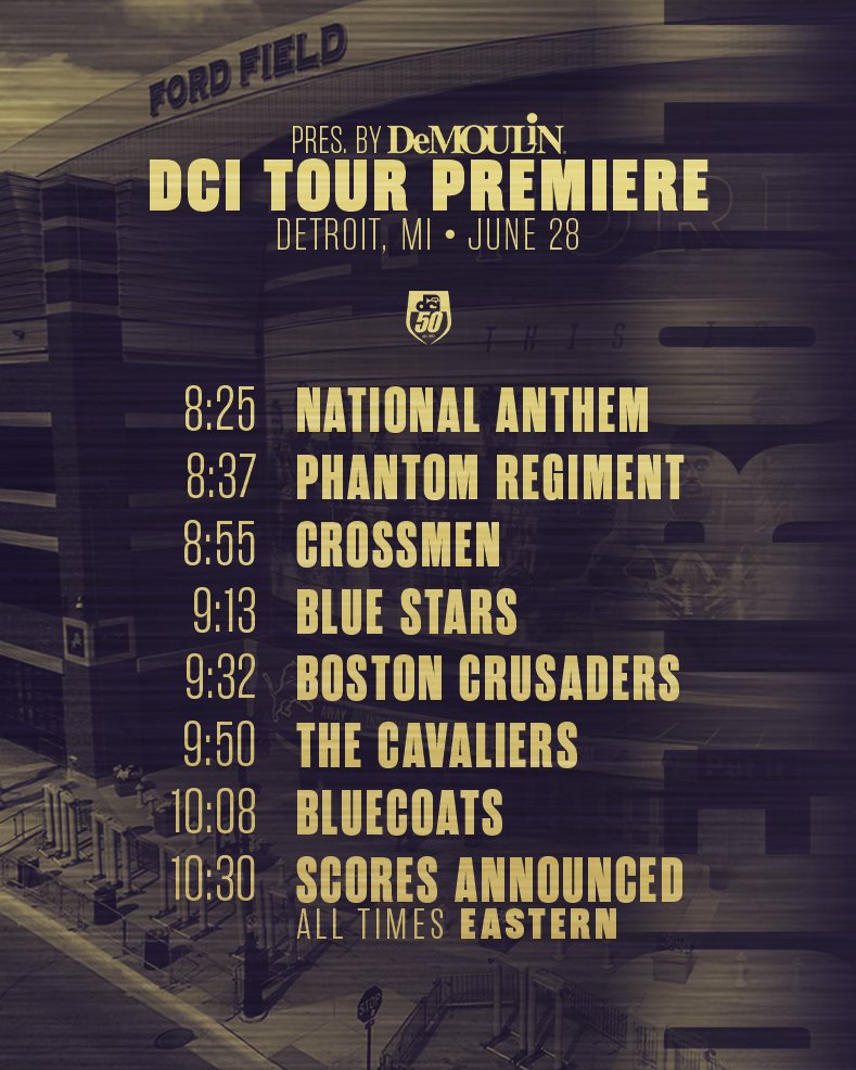 DCI's tweet photo. 1️⃣8️⃣0️⃣ minutes out.

🎥 https://t.co/c7PRaRsdaO
📺 https://t.co/q6fqXNBKKT

#DCI2022 | @DeMoulinBros https://t.co/MrKDmdvy4d