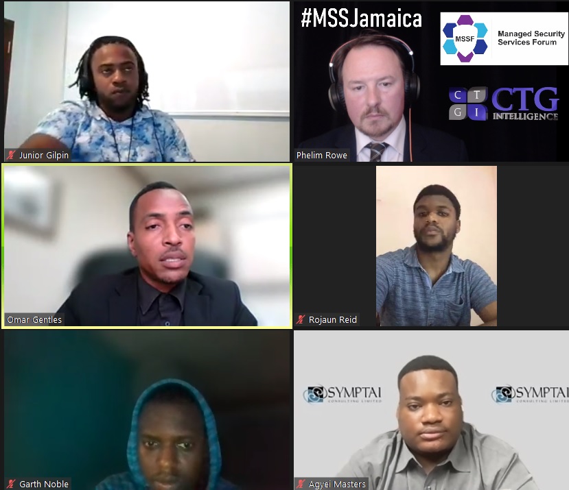 CtgIntelligence's tweet photo. Is the security engineer the key to improving end customer third party relations? Great responses from our panel and the audience at the #MSSJamaica today! Part of the #MSSWorldTour and #MSSNetwork! https://t.co/4r1yEVeFeX