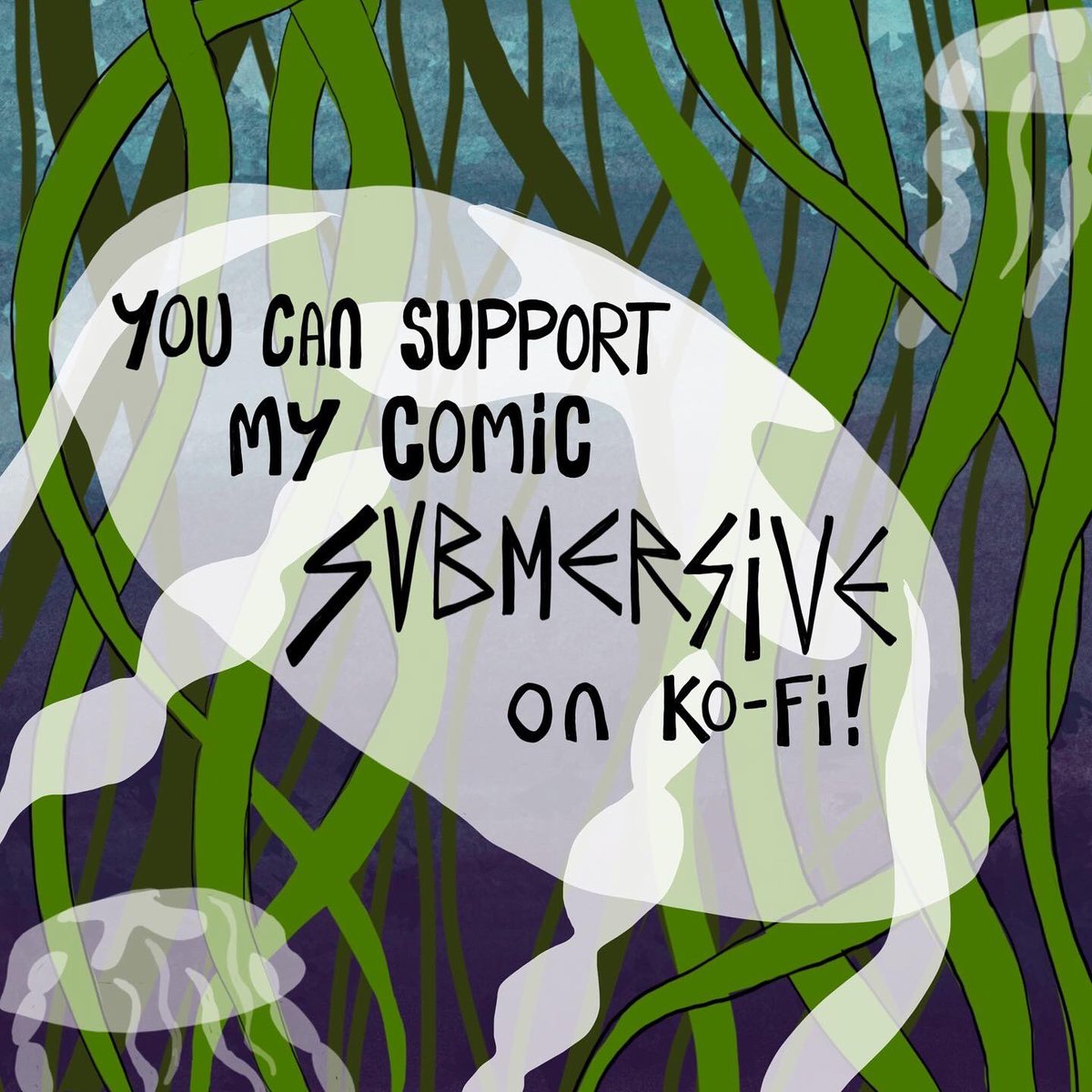 here’s a sneak peak of the cover for SUBMERSiVE issue 2! 

this comic is a passion project you can support through my Ko-fi / PayPal links in bio

#submersive #comics #SharkandCat #originalcharacters #jellyfish #kelp #coverart #ilovewhatimade #digitalillustration #kofi
