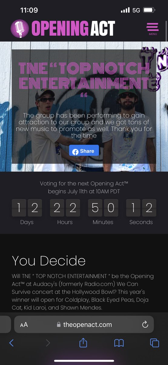 percocetmachine's tweet photo. VOTING BEGINS JULY 11th WE NEED ALL THE SUPPORT WE CAN GET RETWEET AND COMMENT ❗️🤟@tneproductions https://t.co/QgCJuopFBJ