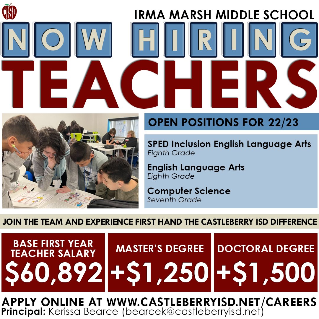 IMMSLions's tweet photo. Consider joining us at IMMS for the 22/23 school year! https://t.co/Soj6R3Vrr3