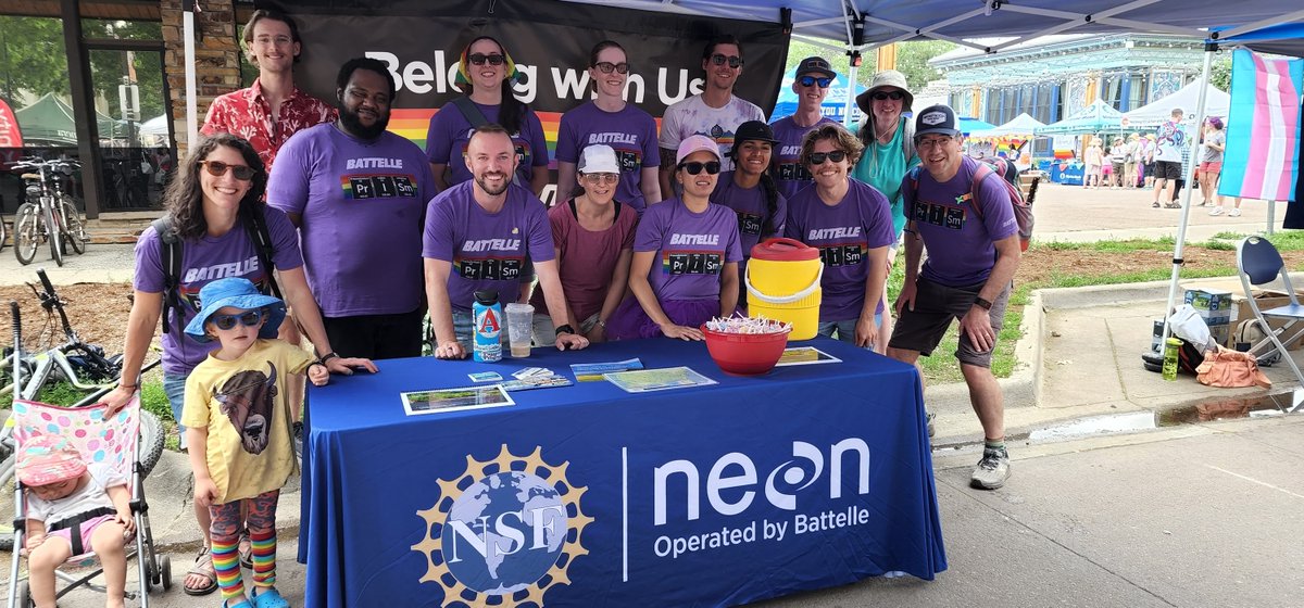 Battelle's tweet photo. Earlier this month, @NEON_sci staff walked the Boulder Pride Festival near our headquarters in Colorado! It was beautiful weather to match a beautiful day.
#PrideMonth #BoulderPride #Battelle #NEONscience
We love operating NEON for @NSF https://t.co/5lr9ehaN5m