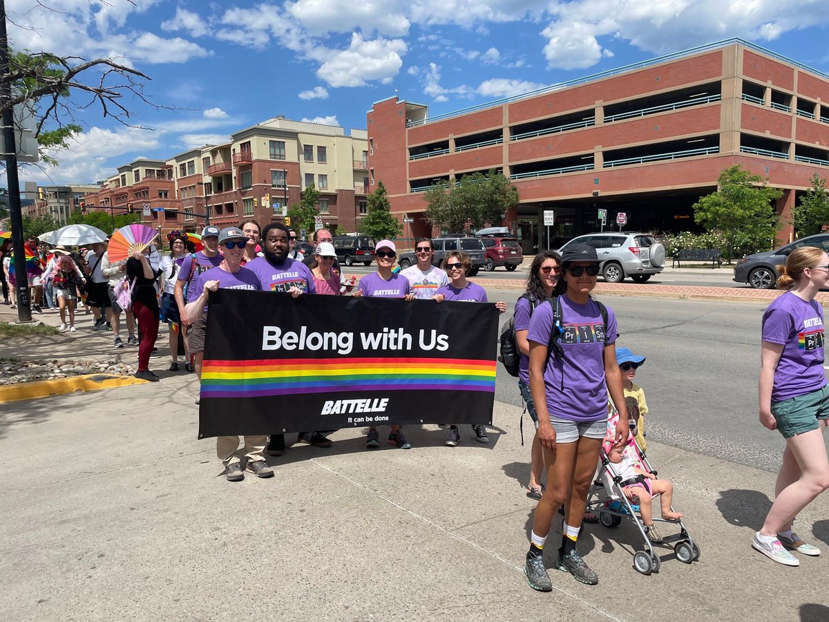 Battelle's tweet photo. Earlier this month, @NEON_sci staff walked the Boulder Pride Festival near our headquarters in Colorado! It was beautiful weather to match a beautiful day.
#PrideMonth #BoulderPride #Battelle #NEONscience
We love operating NEON for @NSF https://t.co/5lr9ehaN5m