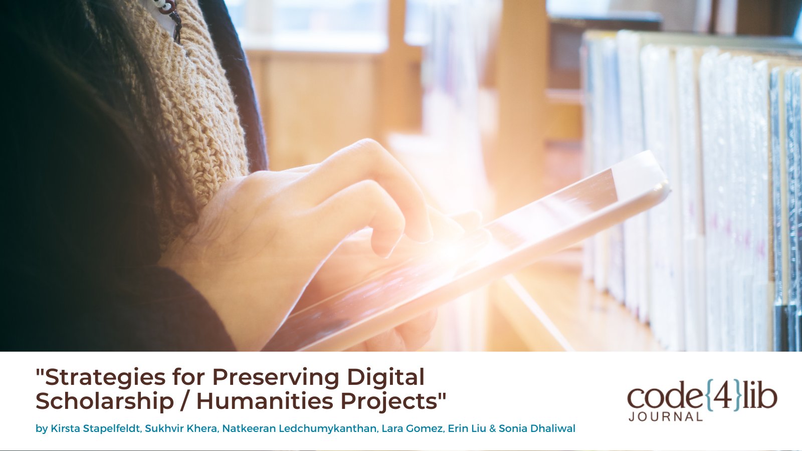 Critical Digital Humanities Initiative on Twitter "New in code4lib