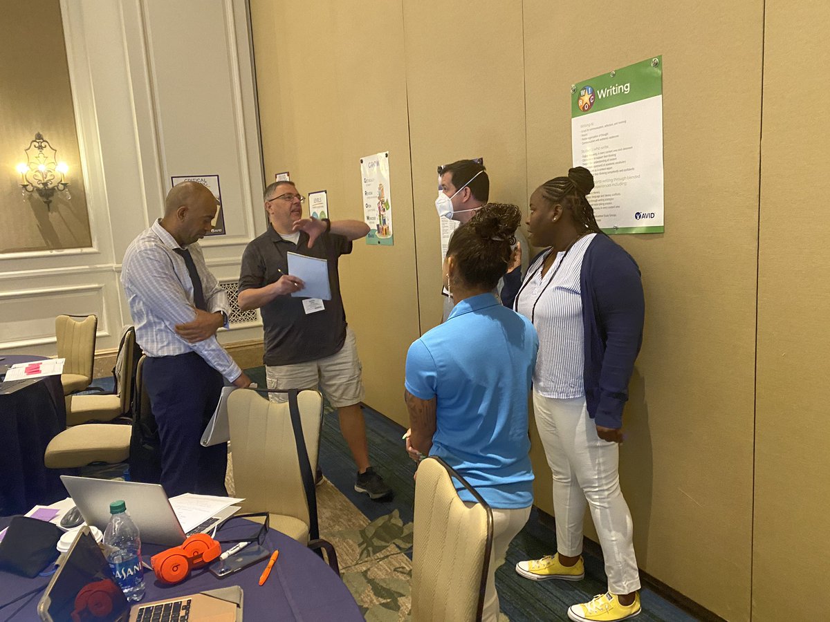 MsMoniWalker's tweet photo. Engaging &amp; Rigorous Classrooms -  Team Huddle #AVID4Possibility https://t.co/4TW8lLojwU