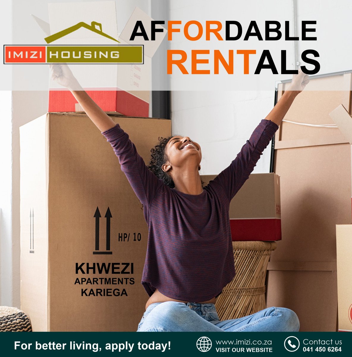 ImiziH's tweet photo. For affordable living, apply today. #ImiziHousing #AffordableRentals #KhweziApartments #Kariega #Safe #24HourSecurity #CCTV #ApplyToday https://t.co/H8gVdAecMk