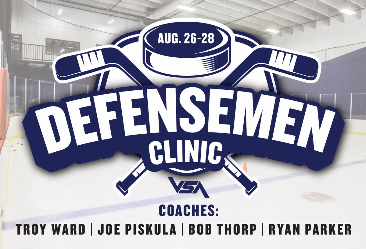 🏒 ATTENTION ALL DEFENSE HOCKEY PLAYERS! 🏒 
We have an upcoming clinic for YOU!
👉 This clinic will be featuring TROY WARD 👈

Troy has 30+ years of experience coaching in the NCAA, USHL, ECHL, AHL, and NHL

Register on our website:
valleysports.academy/hockey-training