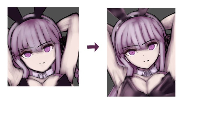 こういうことができるのが厚塗りの最大の利点だと思う🙄 