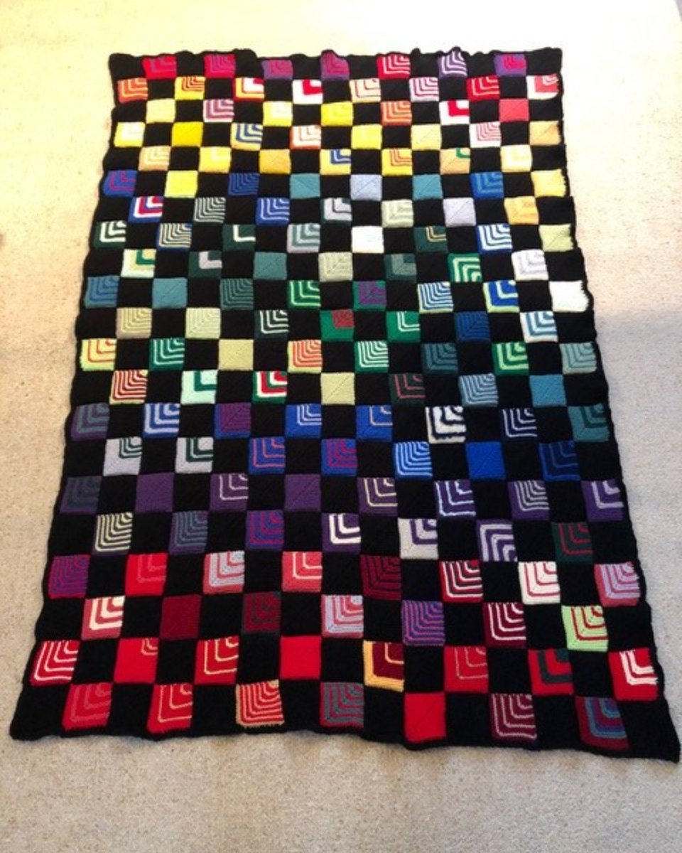 EdUKaid's tweet photo. Our wonderful supporter @Prof_hedgehog has knitted this gorgeous blanket for us to auction so that children in Tanzania can go to school.  

Message us with your bid before 12pm on 5th July  - highest offer wins!!!

#auction #knitting #knitforgood #charityauction https://t.co/mmvBAfniHd