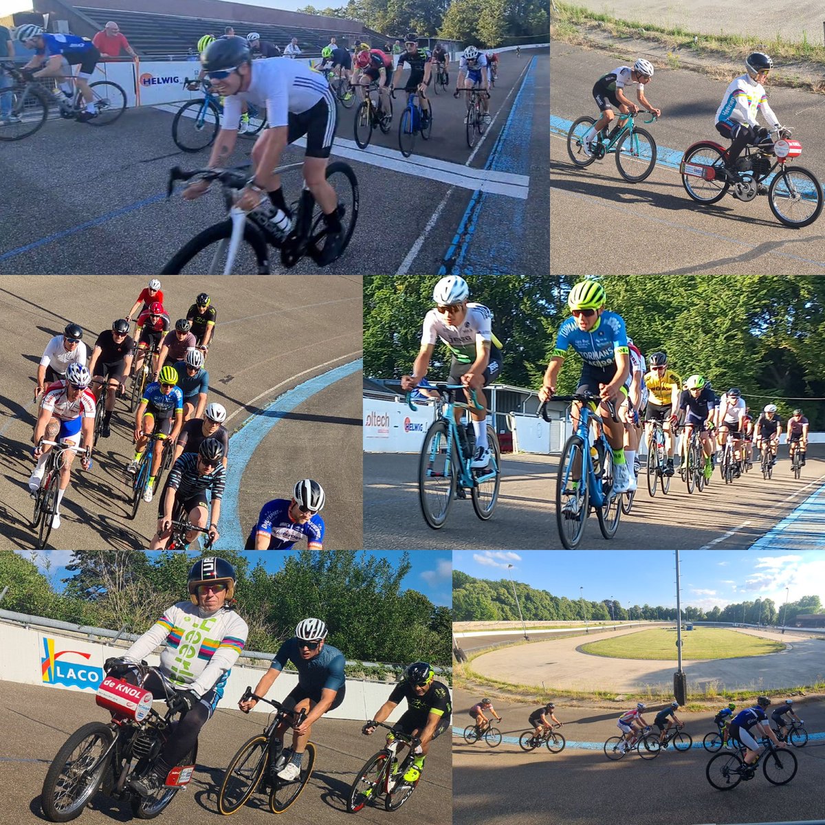 Heerlijke zomeravond op Wielerbaan Geleen.