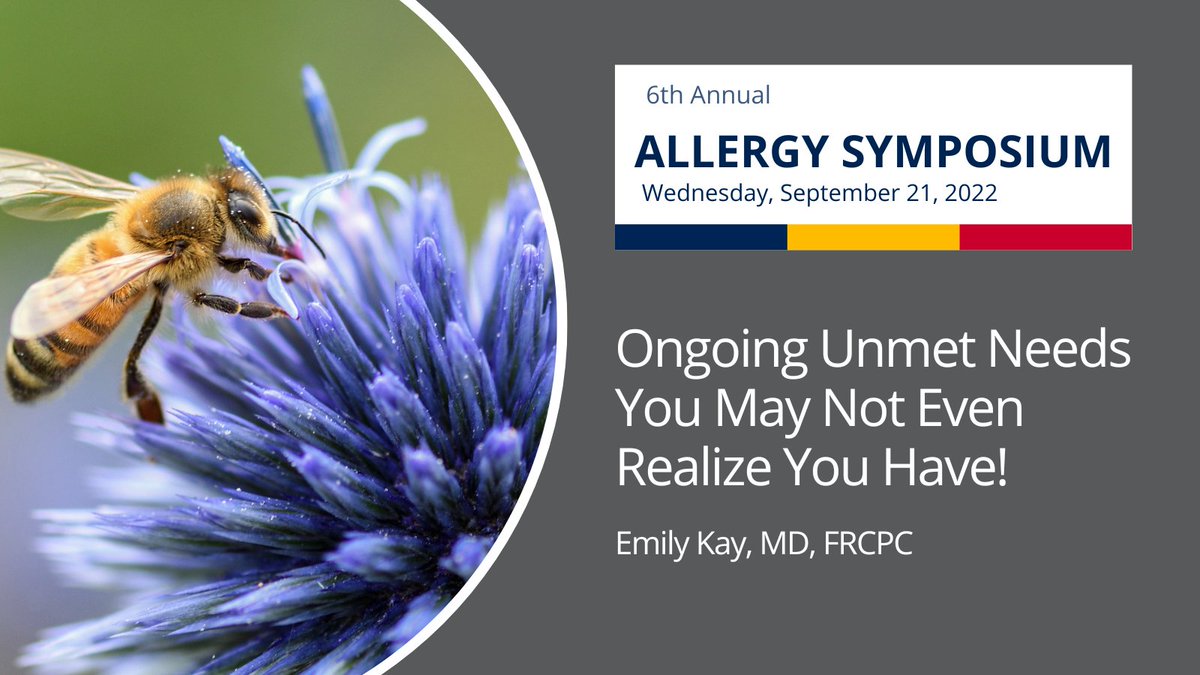 CPD_FHS_QueensU's tweet photo. On Sept 21, Dr. Emily Kay will present "Ongoing Unmet Needs You May Not Even Realize You Have!" at the 6th Annual Allergy Symposium #ASK2022. Don't miss out on this popular annual event - register now: https://t.co/ha5vkNBgxG
@QueensuDOM @DrAnneEllis https://t.co/rCH9OXriO9