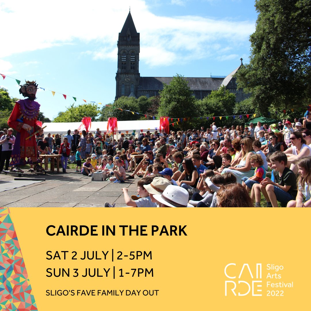 It's back!💥We are delighted to return to Sligo’s Peace Park for a brand new and extended Cairde in the Park - Sligo’s favourite family day out (formerly known as Park Fest). Check out the full timetable 👉 cairdefestival.com/news/cairde-in… #csaf22