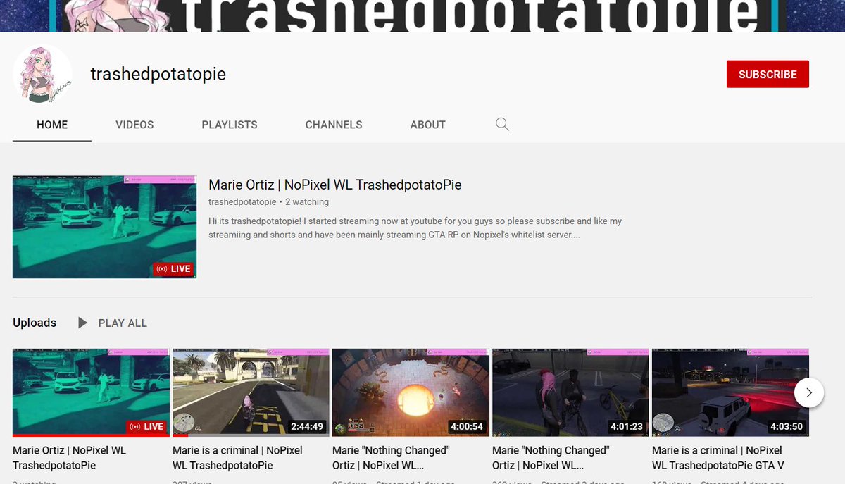 issabadguy1's tweet photo. @trashpotatopie Yo someone is streaming your VOD's on Youtube. Same name and everything. Tried reporting it but doesn't seem to be noticed by YT lol

https://t.co/aYZz8Ha3jq https://t.co/yAKNmb3oup