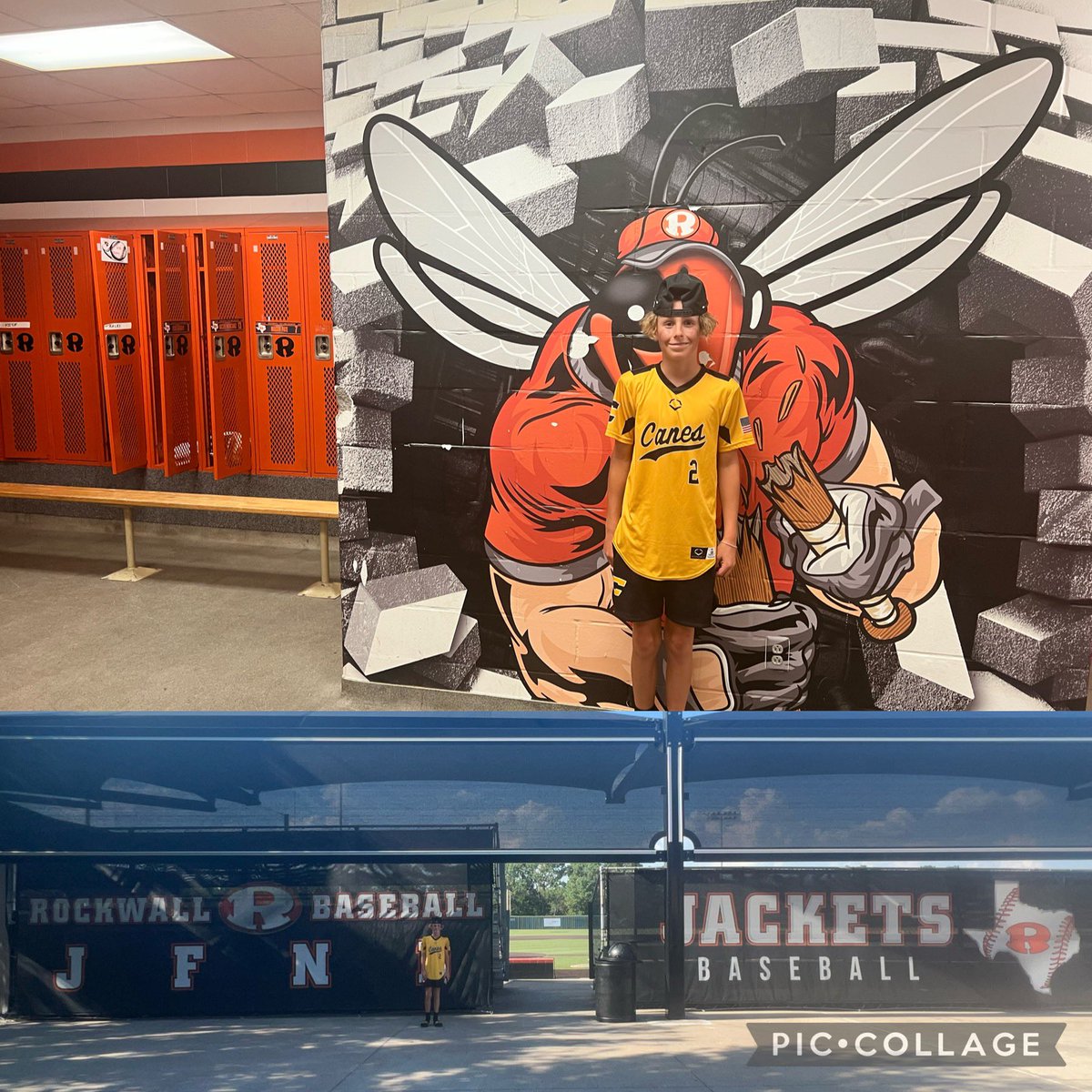 FerrucciDominik's tweet photo. Thx you 🙏🏼 varsity head coach @BRose2344 for the look inside the @Rockbaseball clubhouse! “It’s a special place”- h.c. Rose #JFND https://t.co/TifIf1riQF