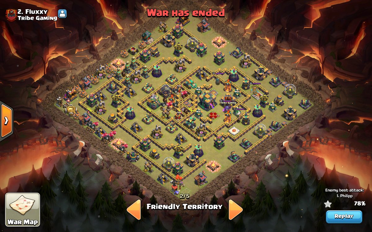 I just wanted to share this base that did very well for <a href="/TribeGamingCoC/">Tribe Gaming CoC</a>  and got us multiple onestar defenses 🔥🔥

Shoutout to <a href="/FluxxyClash/">Fluxxy😶‍🌫️</a> for the godly traps against <a href="/rpg_coc/">Repotted Gaming</a> 🥶🥵