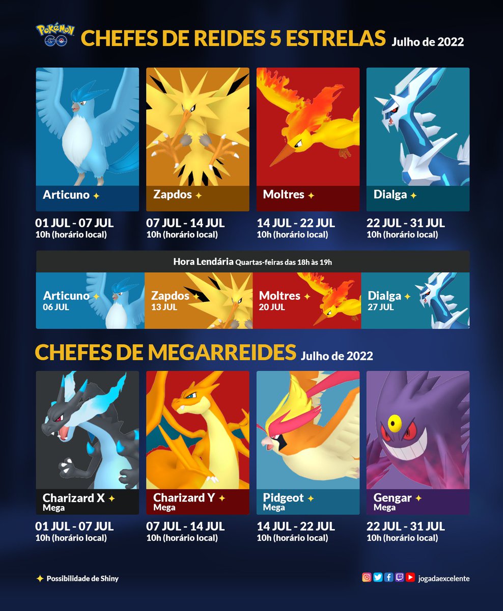 Jogada Excelente on X: Articuno, Zapdos e Moltres de Galar poderão ser  encontrados na natureza ao utilizar o Incenso de Aventura Diário.   / X