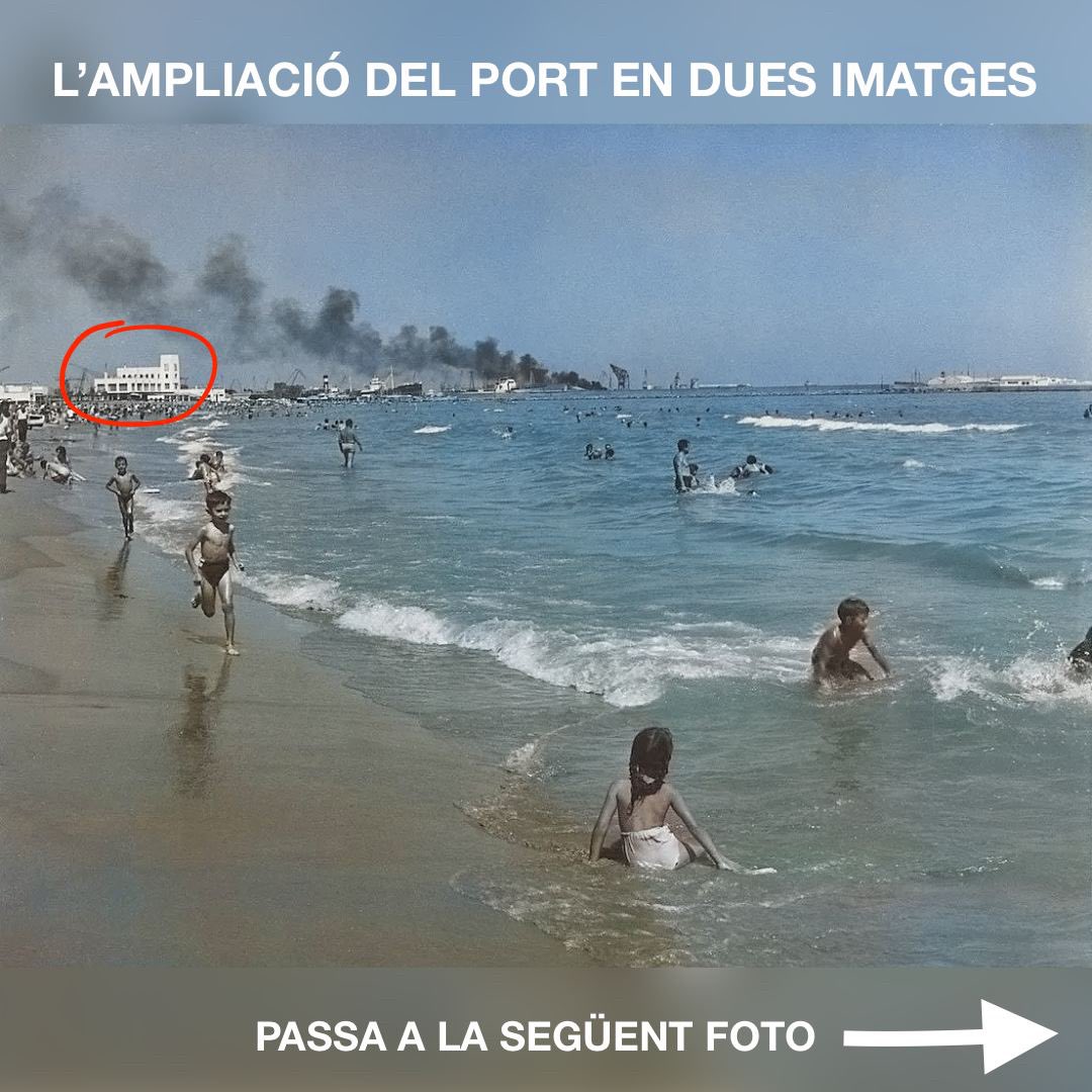 NoAmpliacioPort's tweet image. Aquesta era la platja de Natzaret abans que l’ampliació Sud del port l’esborrara a finals dels 90.
Encara estem a temps d’aturar l’ampliació Nord !

Foto de natzaretpedia.com