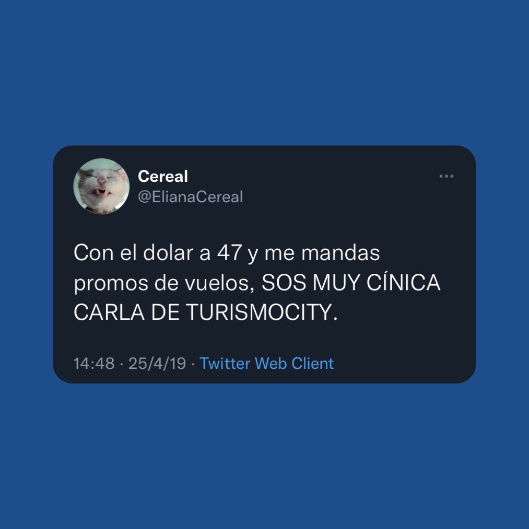 TurismoCity's tweet photo. Lo que antes eran quejas ahora es nostalgia 💸 

Cuánto darían por volver a esas ofertas? #DolarBlue https://t.co/VAcbE3rK6F