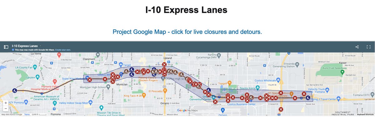 Did you know that we have interactive, project-specific Google Maps that show real-time closures, detours, and updates for all of our projects in construction ? You can access our project-specific Google Maps at goSBCTA.com/PlanBuildMove to be in the know before you go.