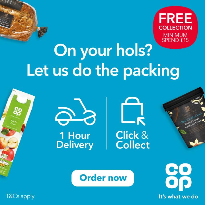 On your holidays and need your shopping delivered? <a href="/coopuk/">Co-op</a> have got you covered whilst you're at a home away from home 🏡 Find out more at shop.coop.co.uk 🙌