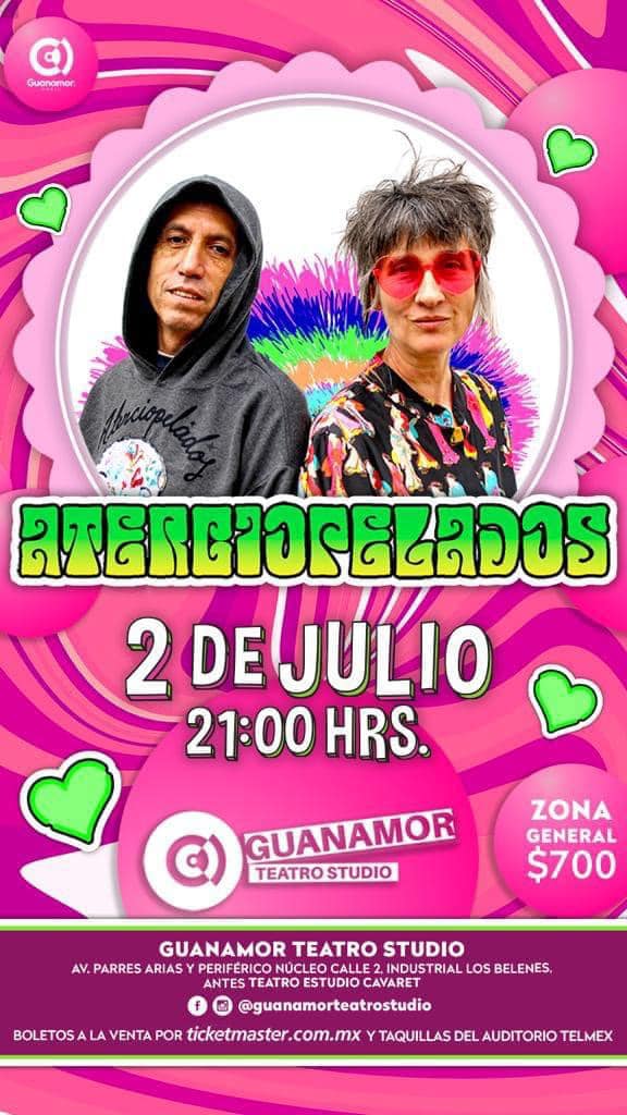 JaliscoRadio's tweet photo. Tenemos un boleto sencillo para asistir este sábado 2 de julio al concierto de los @Aterciopelados en @GuanamorTeatroS. Para ganarlo debes seguirnos y dar RT a esta publicación; la dinámica termina este miércoles 29 de junio a las 12 p. m., el ganador se elegirá al azar. https://t.co/A3ilnfVWov