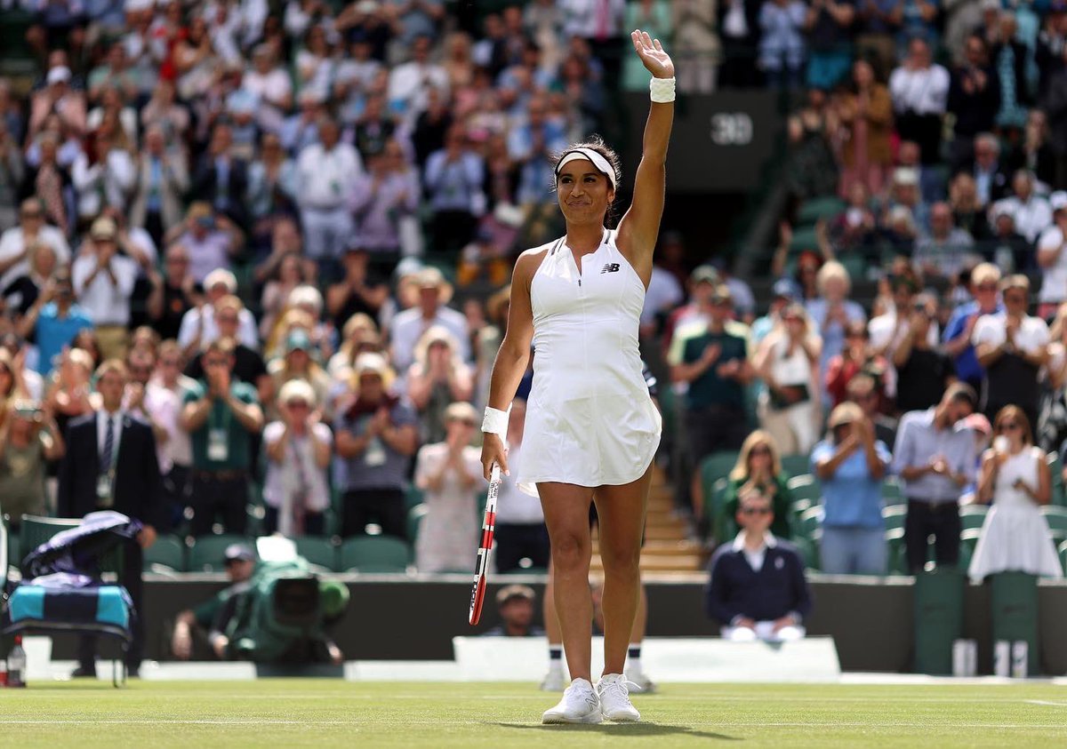 C’mon. Moving on at @Wimbledon 💪🏽❤️