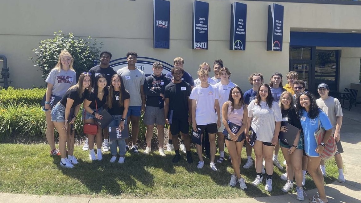 RMU's tweet photo. Day One ❤️💙 

We can’t wait to see you again in the fall, #RMU26! https://t.co/dhGw19ixcc