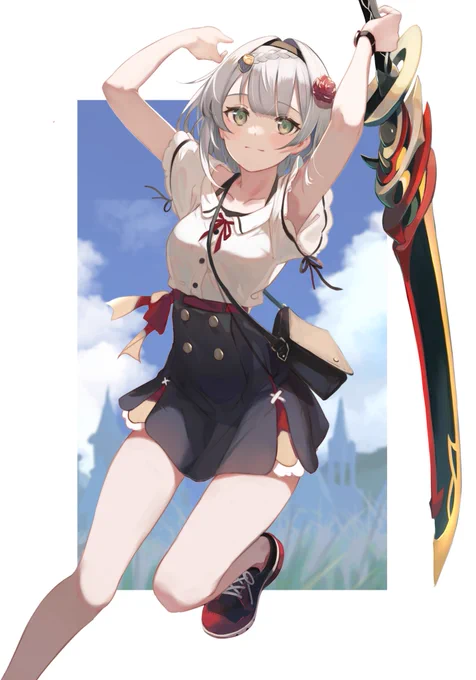 #原神 
会心ダメージ88.2%を描き足しました。 