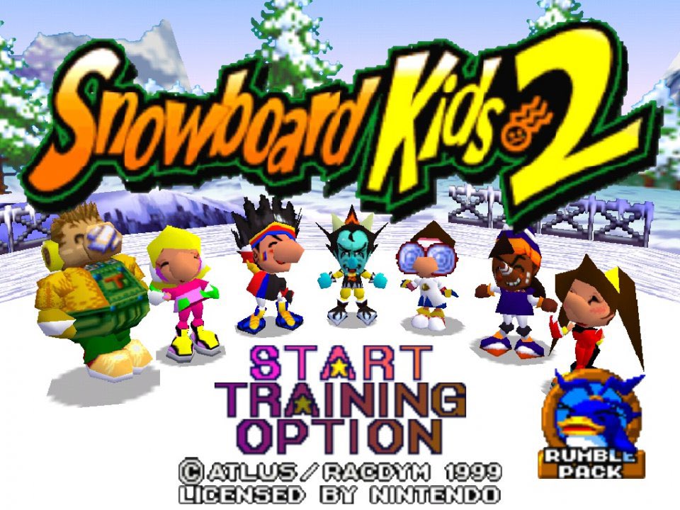 SuperBentendo's tweet photo. Hey, Atlus, maybe stop porting Persona to every system and START REMASTERING SNOWBOARD KIDS 1 AND 2 😤 https://t.co/gJli76E3BT