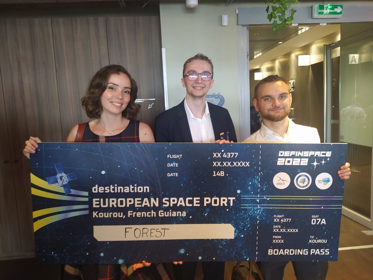paulwohrer's tweet photo. Very proud of our former @FRS_org intern @sabrina_barre_ and her team for their success at #definspace! Well done and enjoy Kourou! https://t.co/yyrnNKzB7p