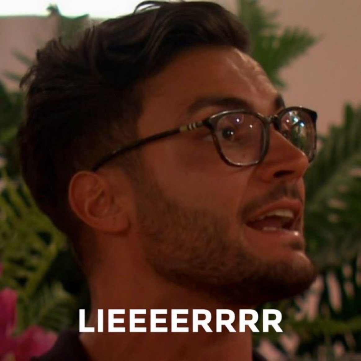 Davide after finding out his heart rate was raised most by Ekin su #LoveIsland