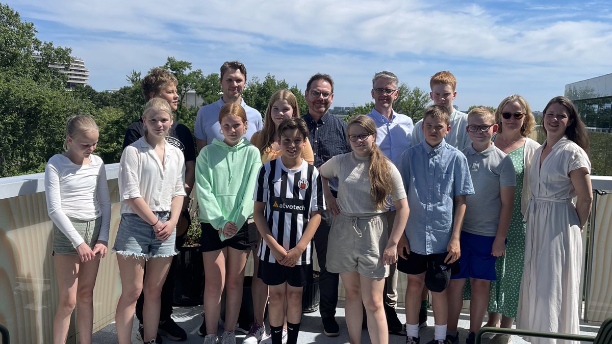 These lively youngsters who all are swimmers with <a href="/KRreykjavik/">KR Reykjavik FC</a> came to visit <a href="/IcelandInUS/">Iceland in US 🇮🇸</a> with their coach &amp; a couple of parents. Always a pleasure to meet &amp; speak with my countrymen/women about diplomacy and the work <a href="/BEllertsdottir/">Bergdís Ellertsdóttir</a>, <a href="/raggae86/">Ragnhildur Arnorsd</a> &amp; myself do here in Washington, DC.