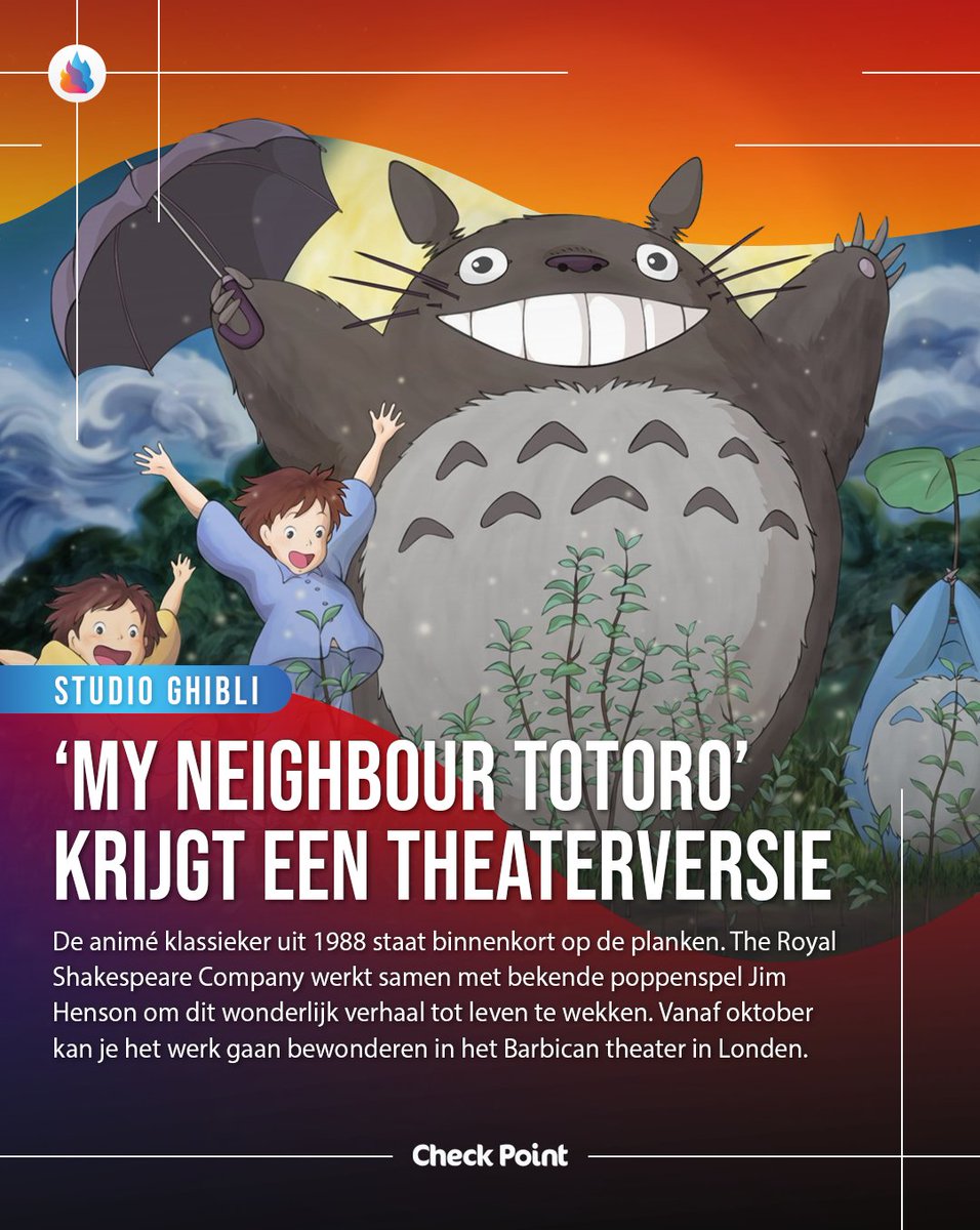 CheckPointBE's tweet image. Heb jij 'My Neigbour Totoro' al gezien?