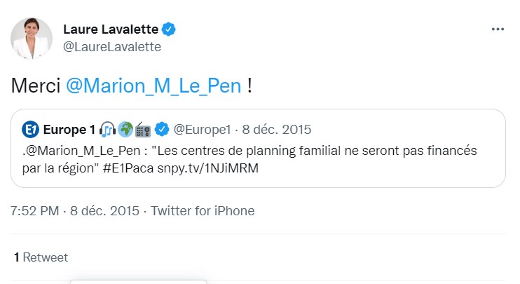 Quand Laure Lavalette députée de la 2ème circo du Var et conseillère municipale de #Toulon voulait avec Marion Maréchal-Le Pen lors des #régionales2015 supprimer les financements régionaux au planning familial #levraivisageduRN