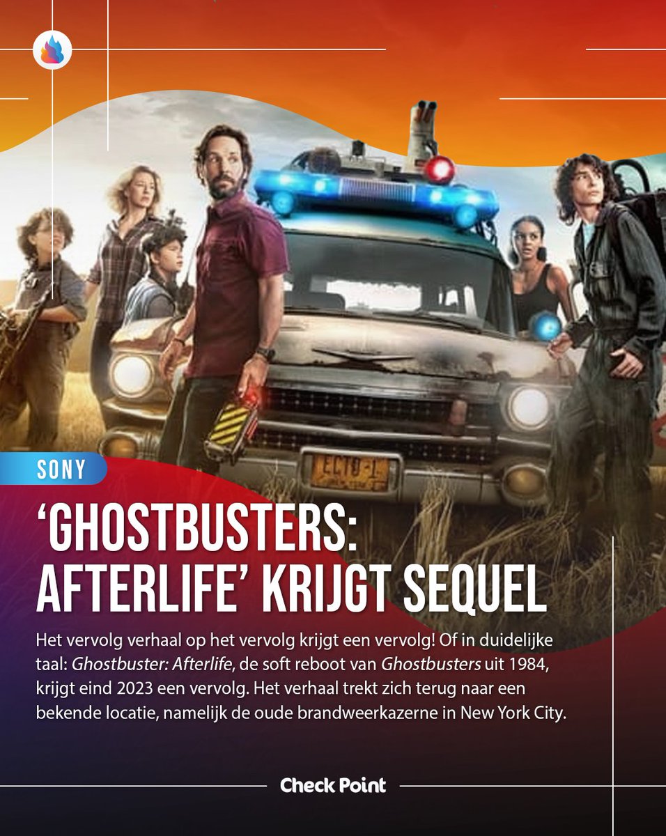CheckPointBE's tweet image. 'Ghostbusters: Afterlife' krijgt een vervolg! #Ghostbusters
