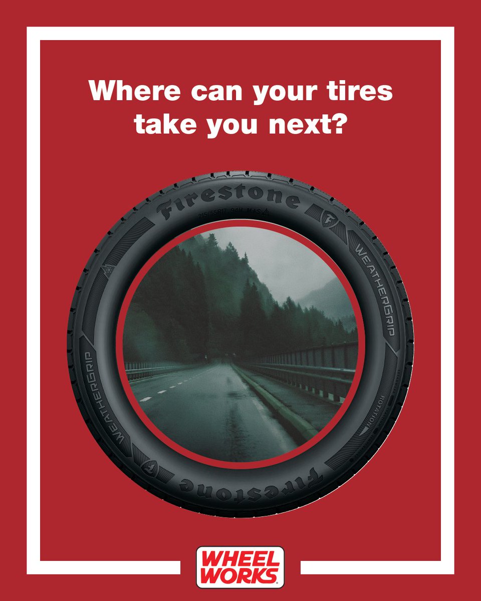 WheelWorks's tweet image. Your tires take you to many places, in ALL conditions. Where will yours take you next? #WheelWorks #CarCare #AutoCare #Tires  #NewTires #TireService #Wheels #Rims #Fitment