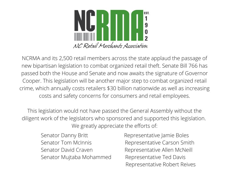 NC Retail Merchants tweet media