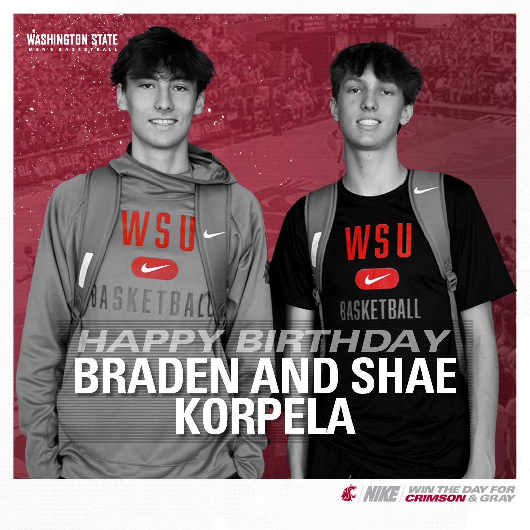 Join us in wishing a very happy birthday to the Korpela brothers, <a href="/ShaeKorpela/">shae korpela</a> &amp; <a href="/bradenkorpela14/">braden korpela</a>! 

#GoCougs