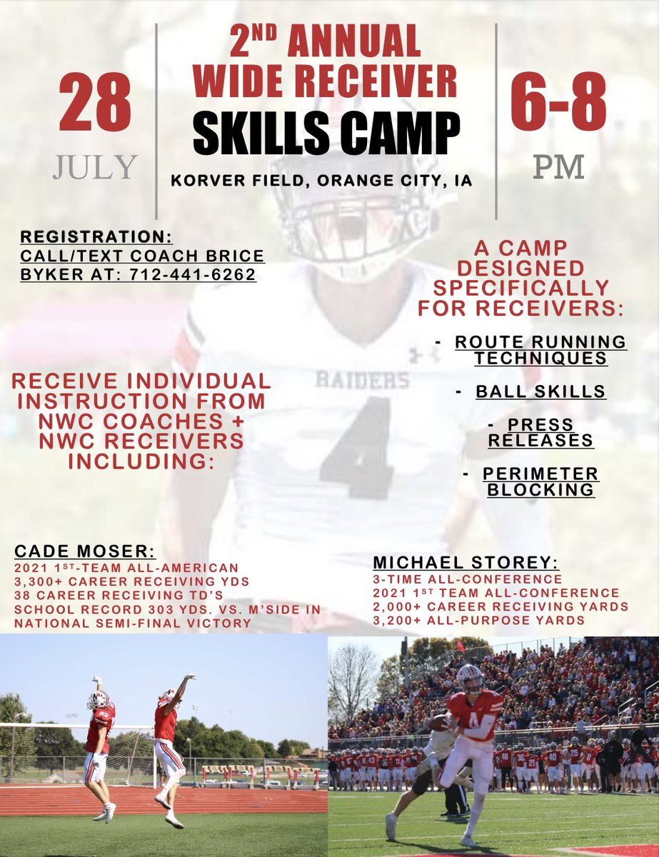 BREAKING: We’re running it back. Last year was awesome, so let’s do it again. 🤝

NEW FOR ‘22: We will be inviting some of the BEST area QB’s to come and throw 👀

1 month from today. Call/Text/DM me to get signed up. IT’S FREE. Come learn from the best! 
<a href="/nwc_fb/">Northwestern College Football</a> <a href="/coachmmmcc/">Matt McCarty</a>