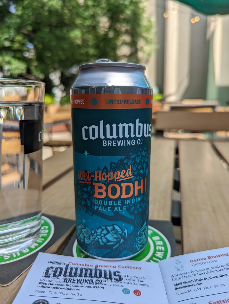 Over halfway done with the #cbusaletrail Also, this wet hopped version of the bodhi is amazing! <a href="/ColumbusBrewing/">Columbus Brewing Co.</a> <a href="/CbusAleTrail/">Cbus Ale Trail</a>